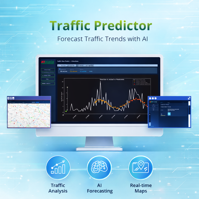 Software Smart Traffic Management System for Traffic Light Control Optimization | AI Traffic Predictor – OEM Available