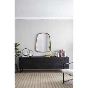 Mobile da soggiorno nero 86,5x20x30,5 - Product Image 1