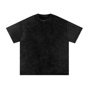 T-shirt vintage délavé pour homme, coupe oversize, en microfibre, effet délavé à l'acide, design vierge, vente en gros fabricant - Product Image 1