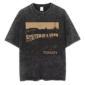 Camiseta de banda para hombre, corte ajustado, manga corta, 100% algodón, tejido de punto, cuello redondo, deportiva, transpirable, ecológica, con logo frontal - Product Image 4