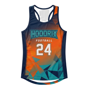 Maillot de football américain 7v7 personnalisé pour femmes, uniforme d'équipe, sublimation, maille respirante, vente en gros, échantillon pour filles, nouveau style, commande MOQ - Product Image 2