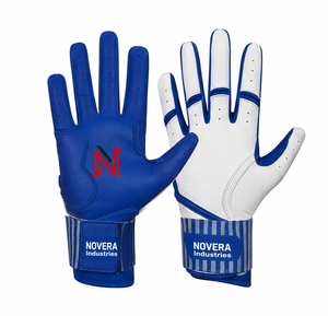 Premium Custom Logo NOVERA INDUSTRIES Children's Lightweight Quick-Dry Breathable Genuine Leather <b>Baseball</b> Batting <b>Gloves</b> - Product Image 1