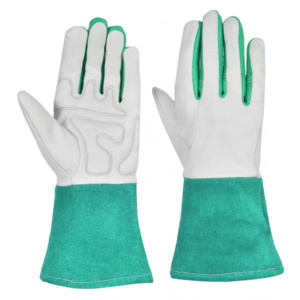 Gants de soudage TIG robustes, protection industrielle ignifuge en cuir de vachette pleine fleur et cuir de chèvre pleine fleur, protection des mains et des bras - Product Image 6