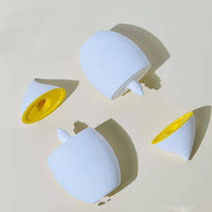 Mini Botella de Protector Solar de 50g, Plástico PP, Tapa Blanca Personalizada con Brocha, Botella Cosmética de Alta Calidad - Product Image 3