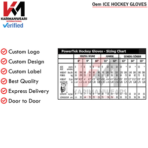 Gants de hockey sur glace de haute qualité, gants de protection pour le hockey, pour l'entraînement et les matchs, fournisseur d'équipements sportifs - Product Image 5