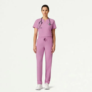 Offre Spéciale Été : Tenues Médicales d'Hôpital 100% Coton – Uniformes Paramédicaux en Gros, Vêtements de Travail à Faible MOQ, Haut et Pantalon d'Infirmière - Product Image 3