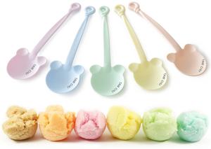 ช้อนพลาสติก PP แบบใช้แล้วทิ้งรูปการ์ตูนไอศครีมทรงกลมขนาดใหญ่สำหรับตกแต่งงานปาร์ตี้ของเด็ก - Product Image 3