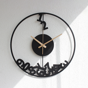 <b>Large</b> Metal Wall <b>Clock</b>: Modern Minimalist Art Deco Silent <b>Clock</b> - Product Image 5