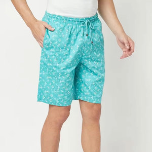 Relaxed 100% Cotton Private Label Men's Solid Waterproof Eco-Friendly Breathable Quick Dry Summer Sporty Shorts Elastic Waist - Product Image 4