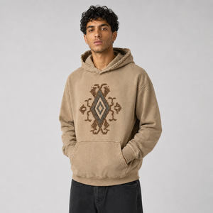 Custom Vintage 100% Cotton <b>Hoodie</b> Acid Washed Distressed <b>Thick</b> Hoodies Embroidered Oversized <b>Hoodie</b> for <b>Men</b> - Product Image 4