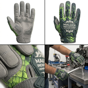 Guantes Mecánicos de Poliéster Resistentes al Aceite, Antiarañazos, con Palma Reforzada, para Trabajo Automotriz, con Pantalla Táctil y Antideslizantes, Talla 10 - Product Image 6