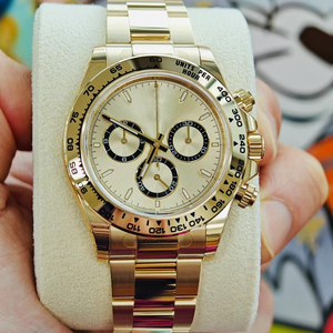 Reloj mecánico automático de lujo para hombre de alta calidad con cubierta personalizada C con hoja de oro, 40 mm, resistente al agua, movimiento 4131. - Product Image 2