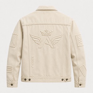 Veste en jean pour homme, vêtements personnalisés de qualité supérieure, veste en jean pour homme avec un tissu en denim de coton durable, toucher doux, style classique - Product Image 3