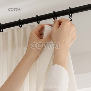 Ganchos Metálicos para Cortinas COTTAI con Empaque Personalizado para Accesorios de Ferretería para Cortinas - Product Image 3