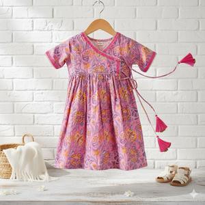 Vestido Tipo Pareo Unisex de Diseño Floral Moderno, en Voile/Algodón Puro, con Lazos, Ligero, Estilo Boho, para Niños, Fiestas, Picnic, Uso Casual de Verano - Product Image 3