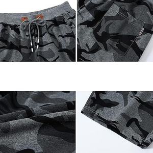 Shorts de Playa para Hombre, 100% Algodón, Cintura con Cordón Ajustable, Bolsillos Laterales, Secado Rápido, Estilo Casual, SELF INDUSTRIES SN-304 - Product Image 3