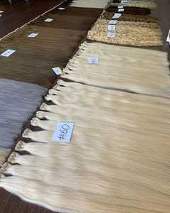 Extensiones de Cabello Remy Italiano 100% con Cutícula Alineada, Color Claro, Trama de Piel, Encaje HD, Liso, de un Solo Donante, Cabello Virgen en Paquetes - Product Image 4