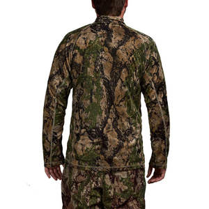 Haut de sport respirant et anti-humidité pour homme, à manches longues, avec fermeture éclair 1/4, idéal pour la chasse, la randonnée et les activités de plein air - Product Image 3