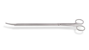 Ciseaux thoracoscopiques courbes Metzenbaum, lames à bout arrondi de 3,5 cm, manche de 10 mm, longueur de travail de 19,5 cm, longueur totale de 29 cm - ZETOMEDPRO - Product Image 4