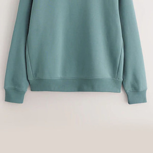เสื้อสเวตเชิ้ตผู้ชาย ผ้าฝ้าย 100% ผ้าฟลีซ สวมใส่สบาย แขนยาว อุ่นสำหรับฤดูหนาว คอกลม ทรงพอดีตัว ระบายอากาศได้ดี - Product Image 5