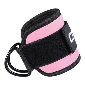 Correas de Tobillo Ajustables Negras y Rosas para Gimnasio, Protección Profesional para Ejercicios de Glúteos con Cables, Entrenamiento de Piernas - Fitness Personalizado - Product Image 4