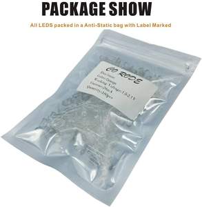 Diodo LED de 3 mm, 5 mm, 10 mm, Blanco, Rojo, Verde, Azul, Amarillo, UV, RGB, IR, Infrarrojo, Redondo, Ovalado, Parte Superior Plana, 3 V, 3 mm, 5 mm, Diodo Emisor de Luz - Product Image 3