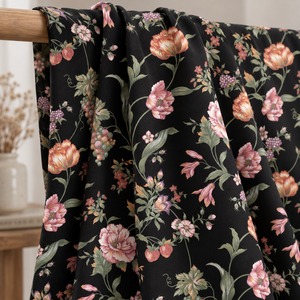 Tela de Popelina de Algodón con Estampado Floral, Textil Suave y Transpirable para Ropa de Cama, Fundas de Almohada, Cortinas y Decoración del Hogar - Product Image 3