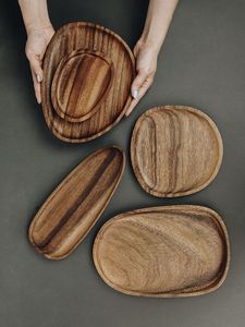 Bandejas de Almacenamiento de Madera Natural |   Vajilla Artesanal Hecha a Mano |   Inauguración de Casa en Ramadán |   Ecológico |   Exportación al por Mayor | - Product Image 2