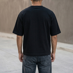 Gym Wear Boxy T Shirt Men Drop Shoulder O-Neck Boxy Tee Shirt Men's 100% Cotton Oversized Boxy <b>TShirts</b> Mens - Product Image 4