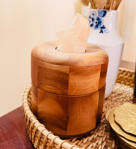 Elegant Handmade Wooden Square <b>Cube</b> Tissue Dispenser & Napkin Holder for Home and Office <b>Table</b> Use - Product Image 6
