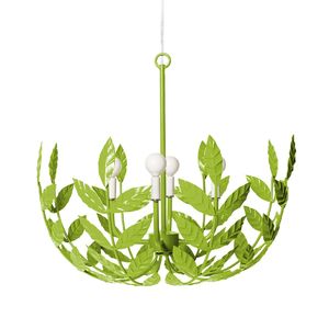 Lámpara Colgante Redonda Grande con Diseño de Hojas de Hierro para Sala de Estar - Product Image 5