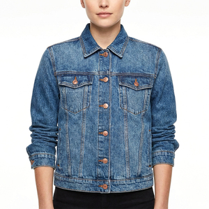 Custom women's denim jacket for vintage collectors Low MOQ Private Label Bulk Supplier Factory Wholesale - Product Image 1