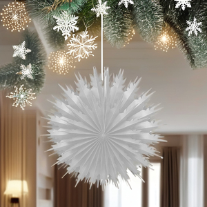 Idées de décoration de maison festive pour Noël et la Saint-Valentin Décorations murales de fête en papier nid d'abeille pour le cadre de fête - Product Image 6