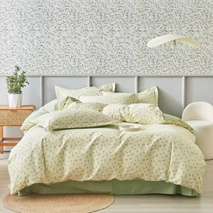 Parures de couette douces pour hôtel, 4 pièces, couleur unie, style européen et américain, écoresponsables - Product Image 1