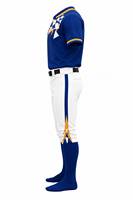 Ensemble uniforme de baseball haut de gamme à manches courtes et boutons, personnalisable pour équipe, respirant, anti-humidité, vêtements de sport athlétiques