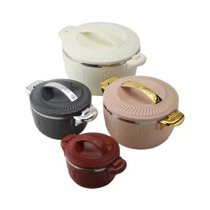 Casserole en acier inoxydable de qualité supérieure, élégante, pour le stockage des aliments, de forme ronde, en métal. - Product Image 4