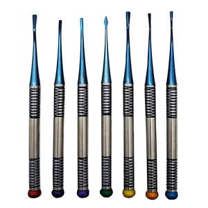 Juego de Instrumentos Elevadores Dentales PDL Azules de 7 Piezas de Calidad Profesional para Venta - Product Image 1