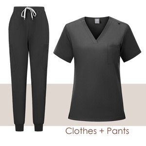 custom design accept poly cotton hospital <strong>uniform</strong> set for man poly spandex <strong>nurse</strong> scrub jogger set medical <strong>uniform</strong> set - Product Image 4