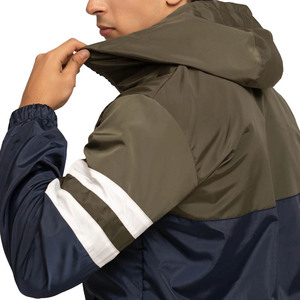 Chaqueta Deportiva con Capucha para Hombre, Estilo Racer, con Bloques de Color, Cierre de Cremallera, Resistente al Viento, Material de Poliéster, para Otoño - Product Image 6