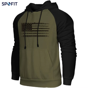 Nouveau Hoodie d'Hiver Décontracté pour Homme Américain 2026, 100% Coton, Logo Personnalisé, Manches Longues, Doublure en Éponge Brodée - Product Image 1