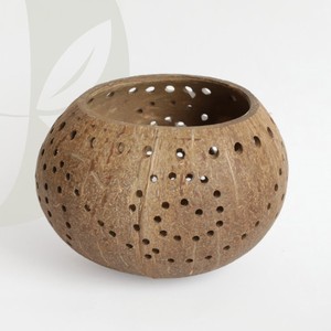 Custom design natural coconut shell candle <b>holder</b> artisanal <b>tealight</b> <b>holders</b> factory price - Product Image 6