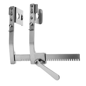 เครื่องมือผ่าตัดกระดูกและข้อแบบแมนนวล Finochetto Pediatric Rib Spreader พร้อมใบมีดโค้ง ด้ามจับตามหลักสรีรศาสตร์ สำหรับการแยกกล้ามเนื้อหน้าอก ได้รับมาตรฐาน CE - Product Image 2
