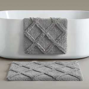 Tapis de bain tufté de luxe 100% coton |   Tapis de salle de bain artisanal, doux, absorbant et antidérapant |   Vente en gros OEM personnalisée - Product Image 2