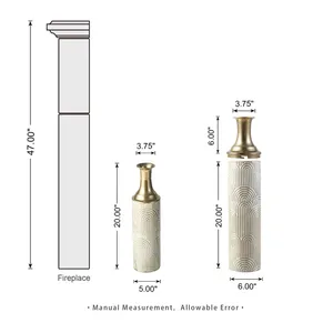 Jarrón de Hierro de Calidad Premium para Exportación, Diseño Costero, Ecológico, Decorativo para Mesa, Arreglos Florales, Distribución Minorista - Product Image 3