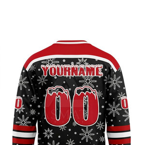 Jersey de Hockey Sublimado de Estilo Auténtico, Personalizado para Equipos, Prenda Deportiva de Hockey sobre Hielo de Poliéster Premium - Product Image 5