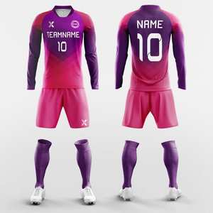 Maillots de football personnalisés avec couleur et numéro d'équipe, vente directe d'usine, uniforme de football 100% polyester avec service OEM - Product Image 4