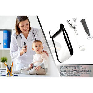 Dispositif d'examen portable en acier inoxydable à fibre optique avec LED pour inspection visuelle claire du conduit auditif et du tympan - Product Image 3