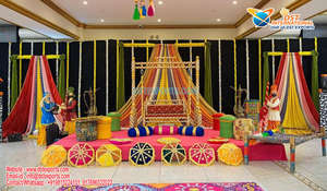 Decoración Personalizable para la Noche del Grand Sangeet, Diseño a Precio Accesible con Temática Árabe para Bodas, Decoración Mehndi/Haldi, EE. UU. - Product Image 2