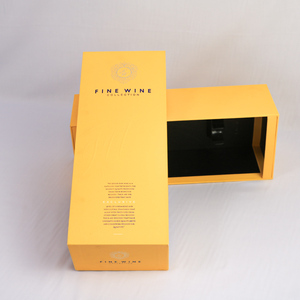 Caja de regalo de vino de papel impresa de lujo con cierre magnético para botellas de vino tinto y champán - Product Image 5
