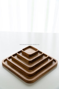 Vuông gỗ sồi phục vụ khay 15x15 cm tay làm tại Châu Âu đẹp không gian làm việc phụ kiện | tinh tế | cạnh tròn - Product Image 2